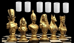 Силиконовый молд Шахматы Мумии 