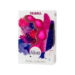Анальная цепочка Triball розовая от Alive