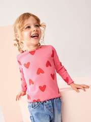 Лонгслив для девочки Next 168-504, Ярко-розовый