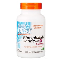 Doctor's Best, Phosphatidylserine with SerinAid, 100 мг, 120 вегетарианских капсул