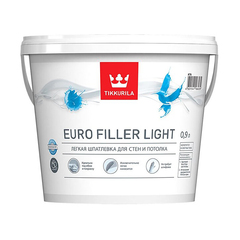 Шпатлевка легкая для стен и потолка Euro Filler Light TIKKURILA белая