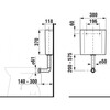 Jika 8.9371.0.000.000.1 MODUL бачок, боковой подвод воды, механизм двойного смыва 3/6 л, пластик
