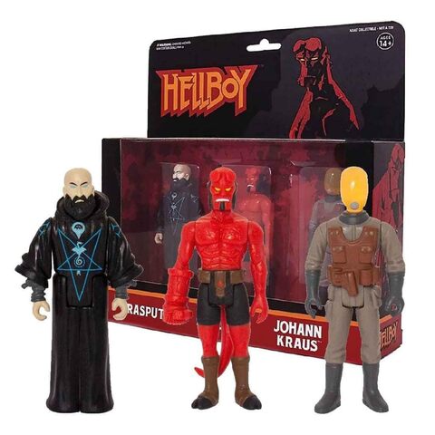 Фигурка Super7 Hellboy: Hellboy, Rasputin, Johann Kraus (3-Pack B)