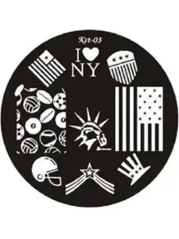 El Corazon Плитка для стемпинга диск Kst- 03