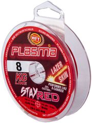 Леска плетёная WFT KG PLASMA LAZER SKIN Stay Red 150 м, 0.08 мм