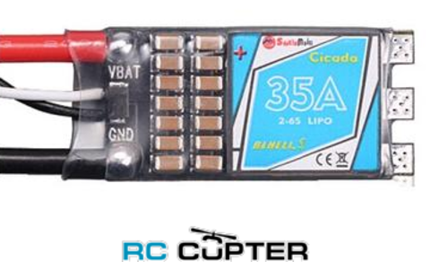 ESC для гоночных коптеров (FPV race) Sunrise Cicada BLHeli-S 35A 2-6S с процессором BB2 MCU