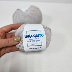 Lana Gatto, Super Soft, Меринос 100%, Жемчужный (13701), 50 г, 125 м