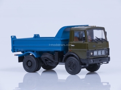 MAZ-5551 tipper early cabin 1988 khaki-blue AutoHistory 1:43