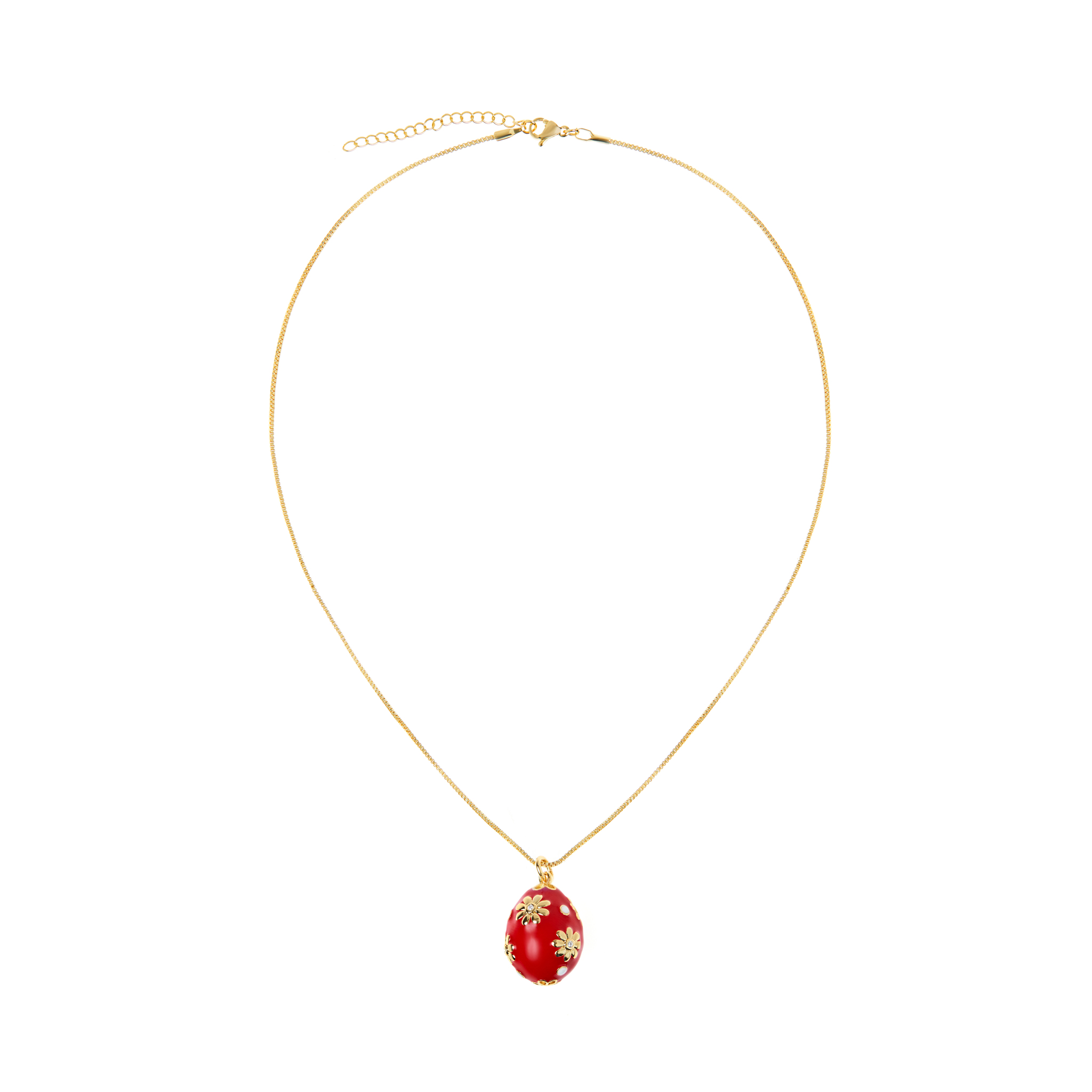 DÉJÀ VU Колье Floral Easter Necklace – Red