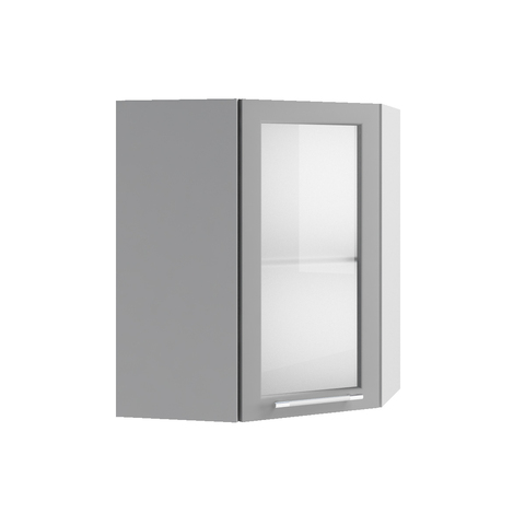 Кухня Империя шкаф верхний угловой стекло  550