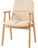 Стул обеденный Kembridge натуральное дерево бежевый букле