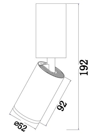 Потолочный светильник Technical FOCUS S C051CL-01W