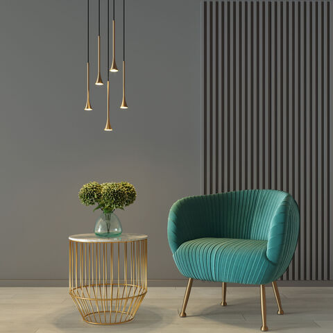 Подвесной светодиодный светильник Elektrostandard Hall 50314 LED 5W 4000K латунь