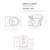 ArtCeram Smarty 2.0 SMV001 01 00 Унитаз, Artceram, SMARTY 2.0, безободковый, тип установки-подвесной, ширина, мм-350, глубина, мм-500, высота, мм-375, форма чаши-овальная, выпуск-горизонтальный, без декора, материал-санфаянс, сиденье-необходимо заказ
