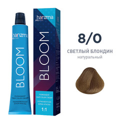 Крем-краска для волос Harizma Bloom 8/0, светлый блондин натуральный, 100 мл (h30800)