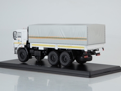 KAMAZ-43118 flatbed truck with awning MCHS white 1:43 Start Scale Models (SSM)