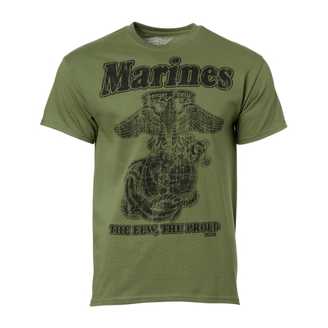 7.62 Design T Shirt USMC Retro mil green