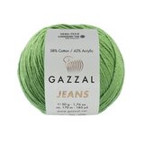Пряжа Gazzal Jeans 1151 зеленый