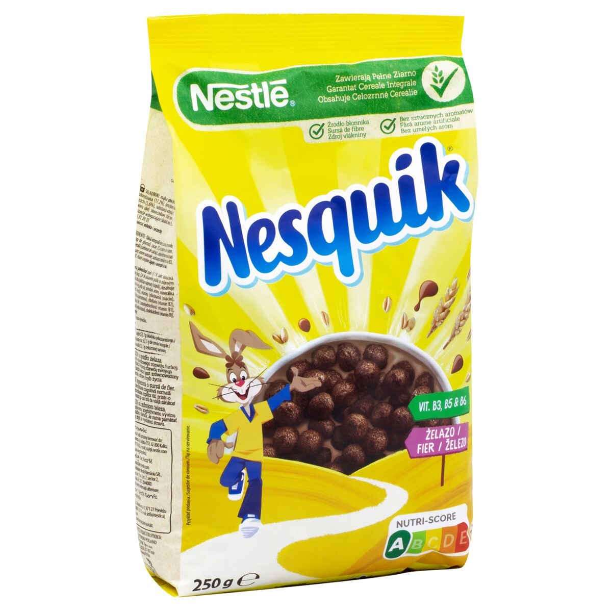 Завтрак готовый Nesquik шоколадные шарики, 250г с доставкой по  Новосибирску. Гипермаркет МЕГА-Гастроном.