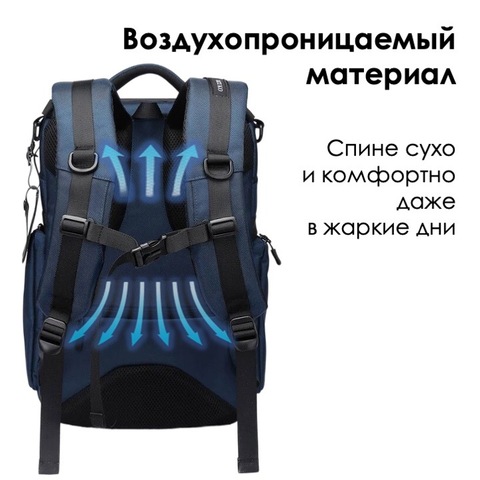 Картинка рюкзак городской Ozuko 9409 Blue - 9