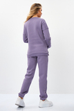 Утепленный спортивный костюм для беременных и кормящих 16027 сирень