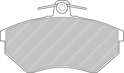 FCP775H Тормозные колодки дисковые спортивые DS2500