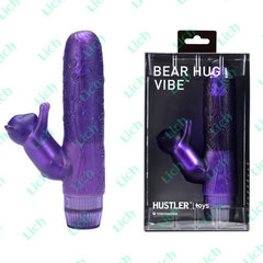 Вибратор с мишкой-стимулятором клитора BEAR HUG VIBE