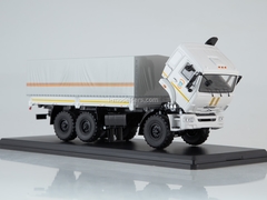 KAMAZ-43118 flatbed truck with awning MCHS white 1:43 Start Scale Models (SSM)