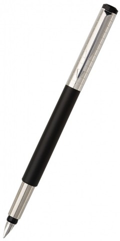 Ручка перьевая Parker Vector Premium F181 Satin Black SS Chiseled (S0908790)