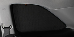 Каркасные автошторки на магнитах для Hyundai Accent (4) (2010+) Хетчбек. Комплект на задние форточки