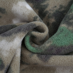 Флис принт, 260-270 гр/м2, зелёный мох