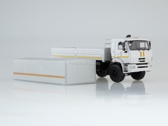 KAMAZ-43118 flatbed truck with awning MCHS white 1:43 Start Scale Models (SSM)