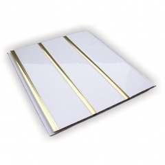 Потолочная панель ПВХ Трёхсекционная Золото 3000х240 мм