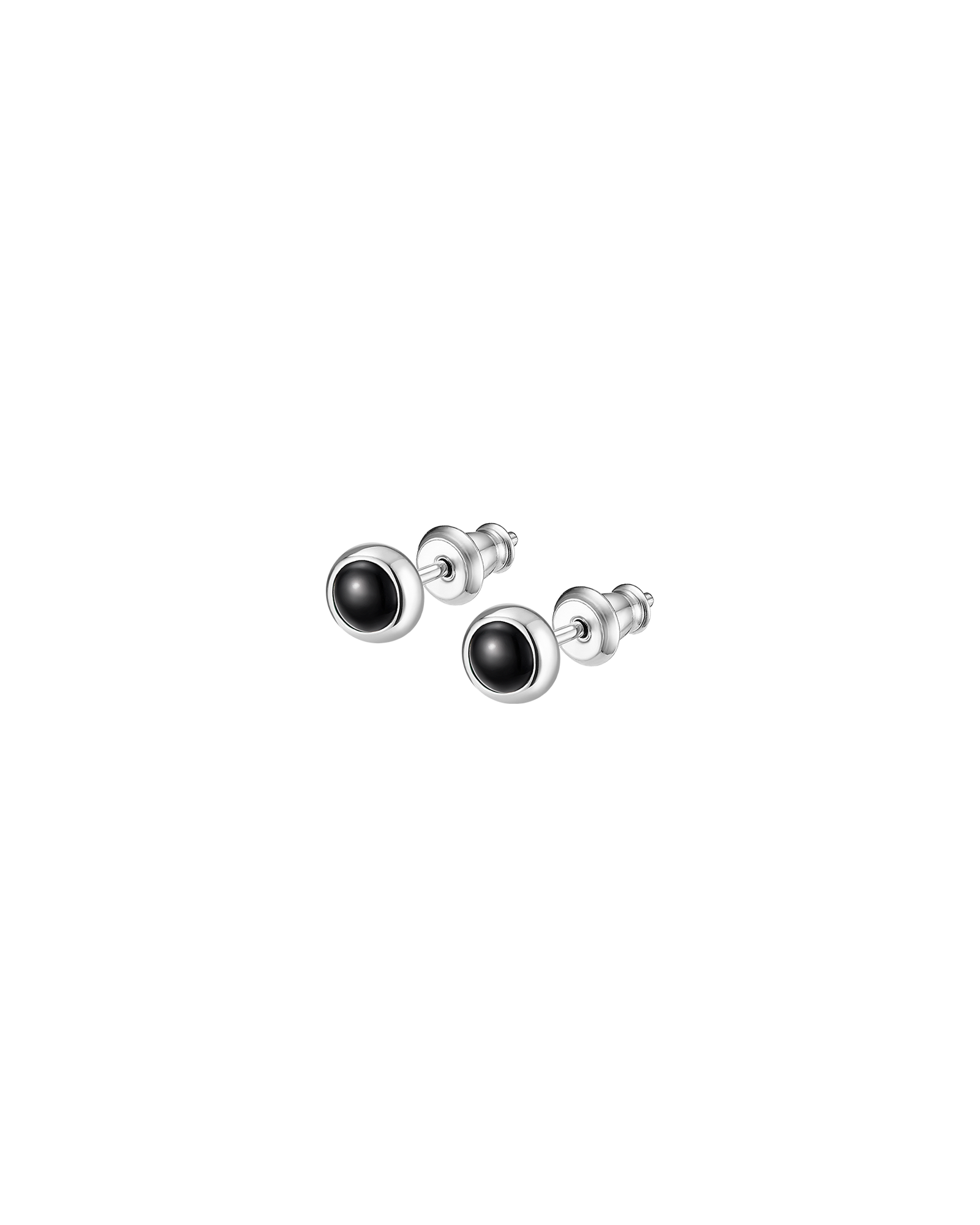 серьги BETA с черным ониксом