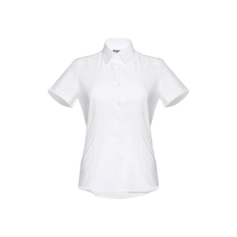 THC LONDON WOMEN WH. Женская рубашка oxford с короткими рукавами. Белый цвет