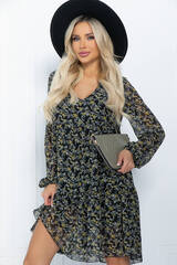 Платье Виорика (черно-желтое) П11726 LT Collection