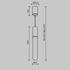 Подвесной светильник Maytoni Mist P101PL-L500-12W3K-B