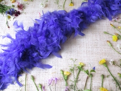 Боа куриное 78 гр, ш. 20 см, L 1,82 м, фиолетово-синий