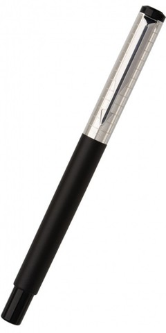 Ручка перьевая Parker Vector Premium F181 Satin Black SS Chiseled (S0908790)