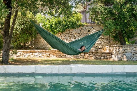 Картинка гамак туристический Ticket to the Moon Honey Moon Hammock Royal Blue/Turquoise - 5