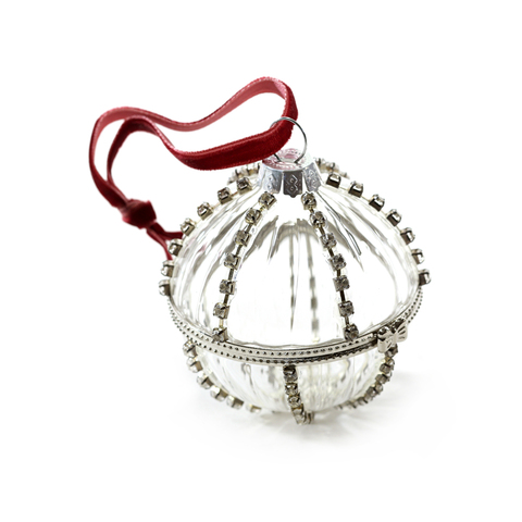 ЕЛОЧНАЯ ИГРУШКА BALL EGGS IN CLEAR GLASS