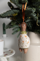 Керамическая елочная игрушка 
