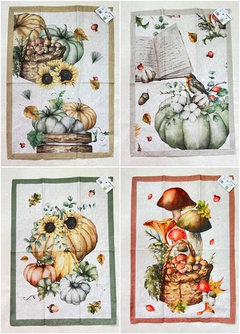 Набор кухонных полотенец 4шт 50х70см Servalli Garnet