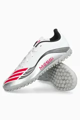Сороконожки adidas F50 Club Messi TF Junior - серебряный