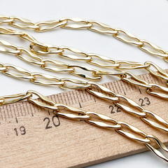 Цепочка, цвет золото, размер звена 12*4 мм, цена за отрезок 50 см