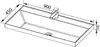 Aquanet 242525 Тумба с раковиной Гласс 90 цв.белый (242525)