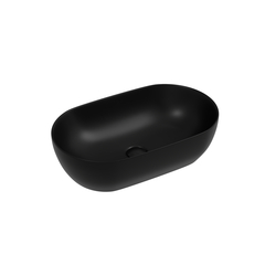 Ceramica Nova Twist CN12001MB Раковина, 50 см, сантехфарфор, накладная, черный матовый фото