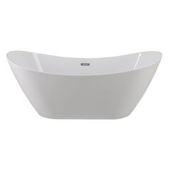 Акриловая ванна ART&MAX AM-502-1700-780 отдельностоящая со сливом-переливом (донный клапан клик-клак, сифон , гидрозатвор в комплекте) фото