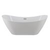Акриловая ванна ART&MAX AM-502-1700-780 отдельностоящая со сливом-переливом (донный клапан клик-клак, сифон , гидрозатвор в комплекте)