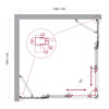 BelBagno LUCE-A-22-80+30-C-Cr LUCE-A-22-80+30-C-Cr Душевой уголок
